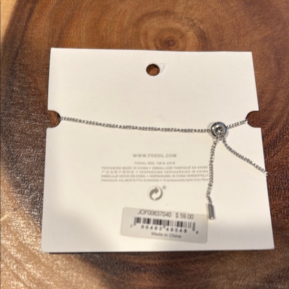 NWT Hazel Icons Silver-Tone Stainless Steel Chain Bracelet - Picture 3 of 6